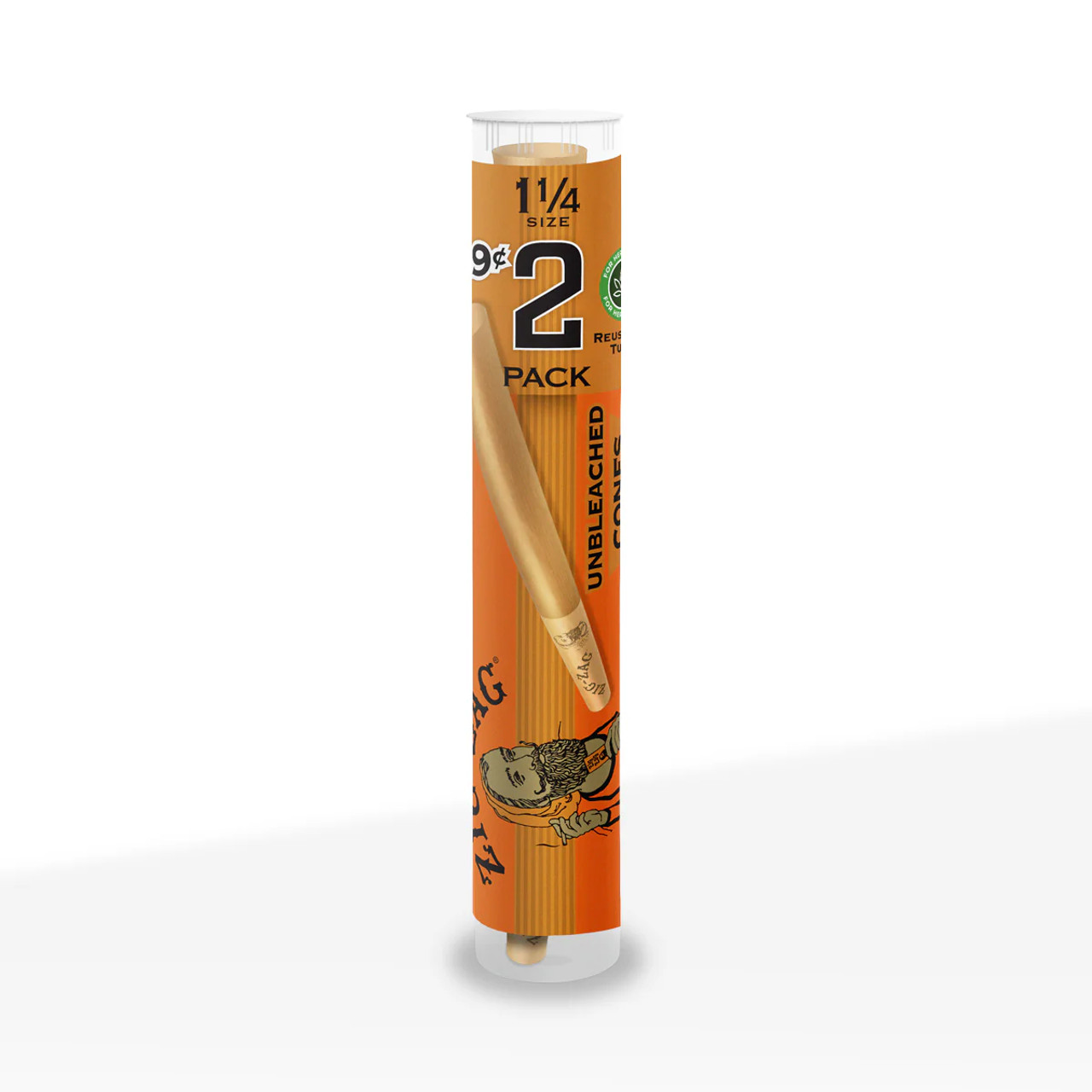 Photograph of product: Zig Zag | Unbleached Cones | 1 1/4" | 2pk