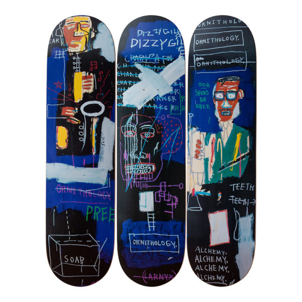 Photograph of product: Jean-Michel Basquiat | Horn Players | Skate Deck