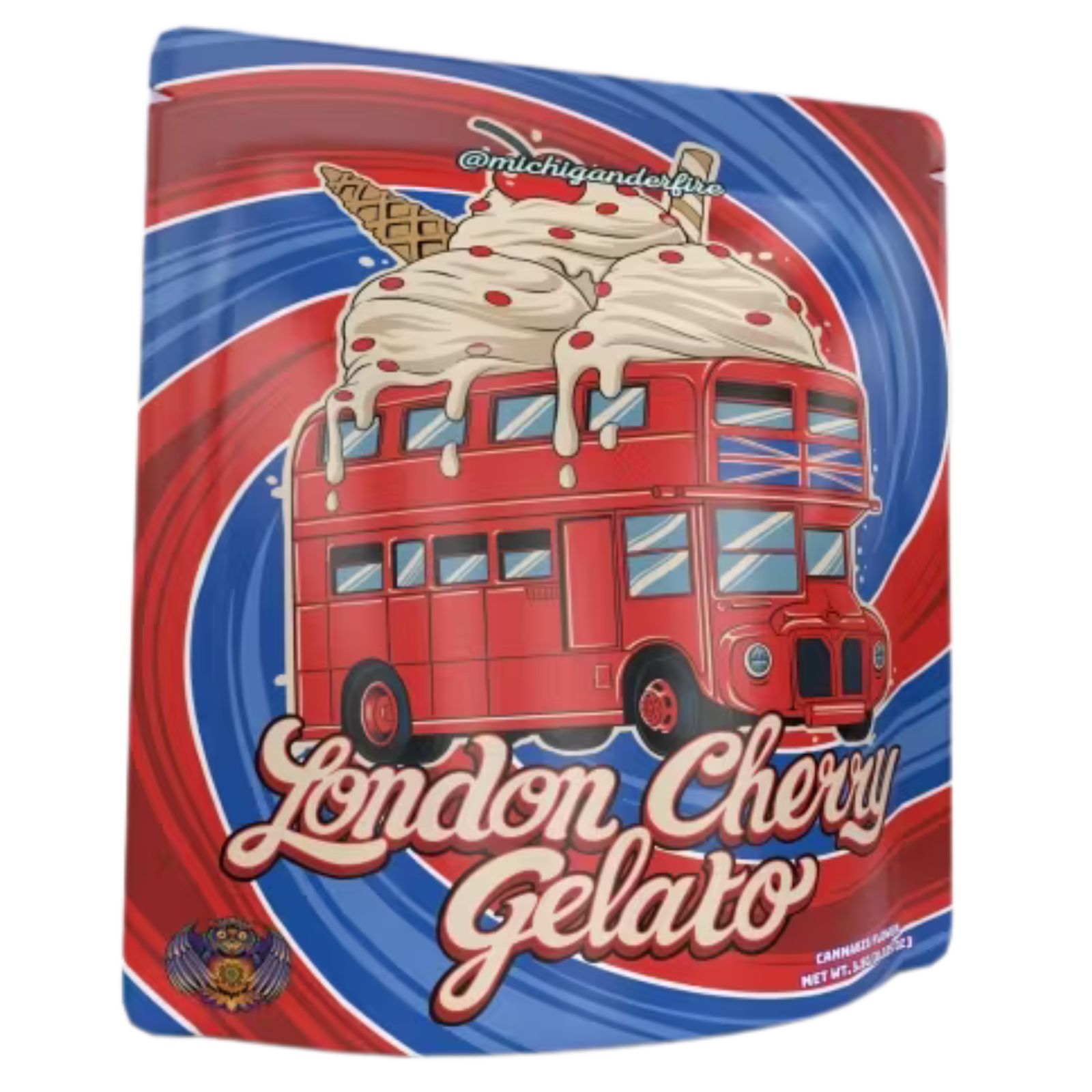 Photograph of product: Michigander Fire | London Cherry Gelato | Pre-Pack - 3.5g