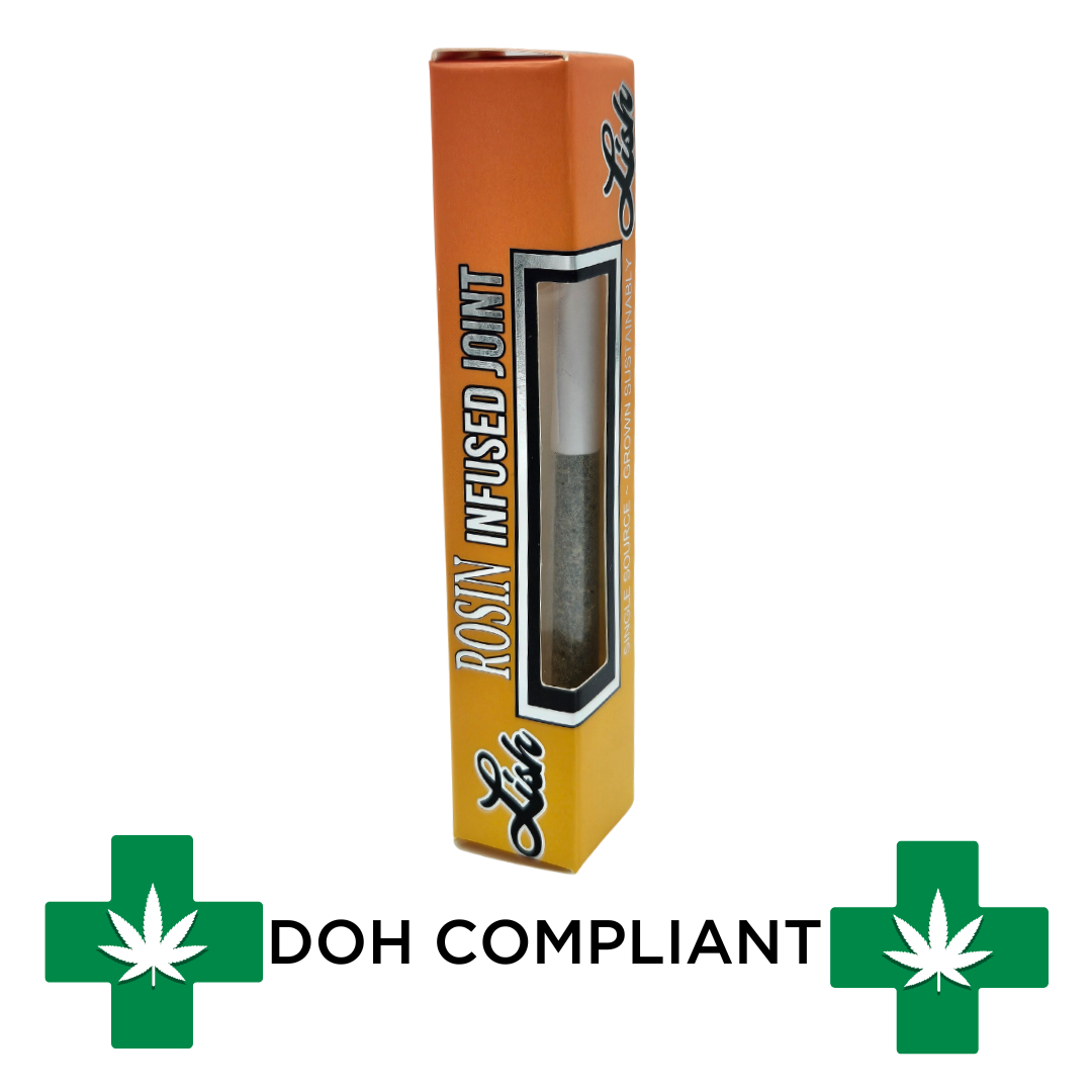 Photograph of product: DOH | Purple Trainwreck Infused Pre-Roll | 0.75g