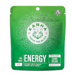 Photograph of product: Kanha | Sativa | 1:1 THC : THCV | Citrus Splash | 10pk