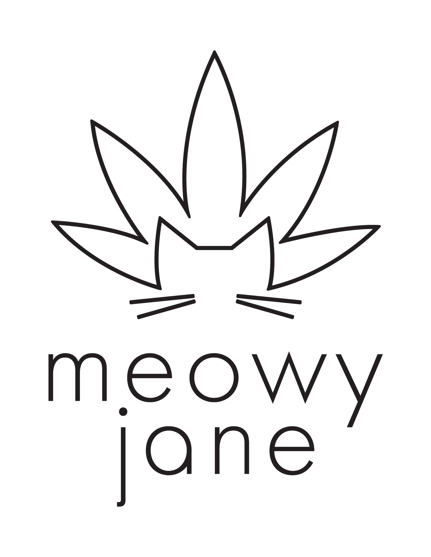 Logo for cardStoreLogo: Meowy Jane, Portland Maine Recreational Cannabis, 21+