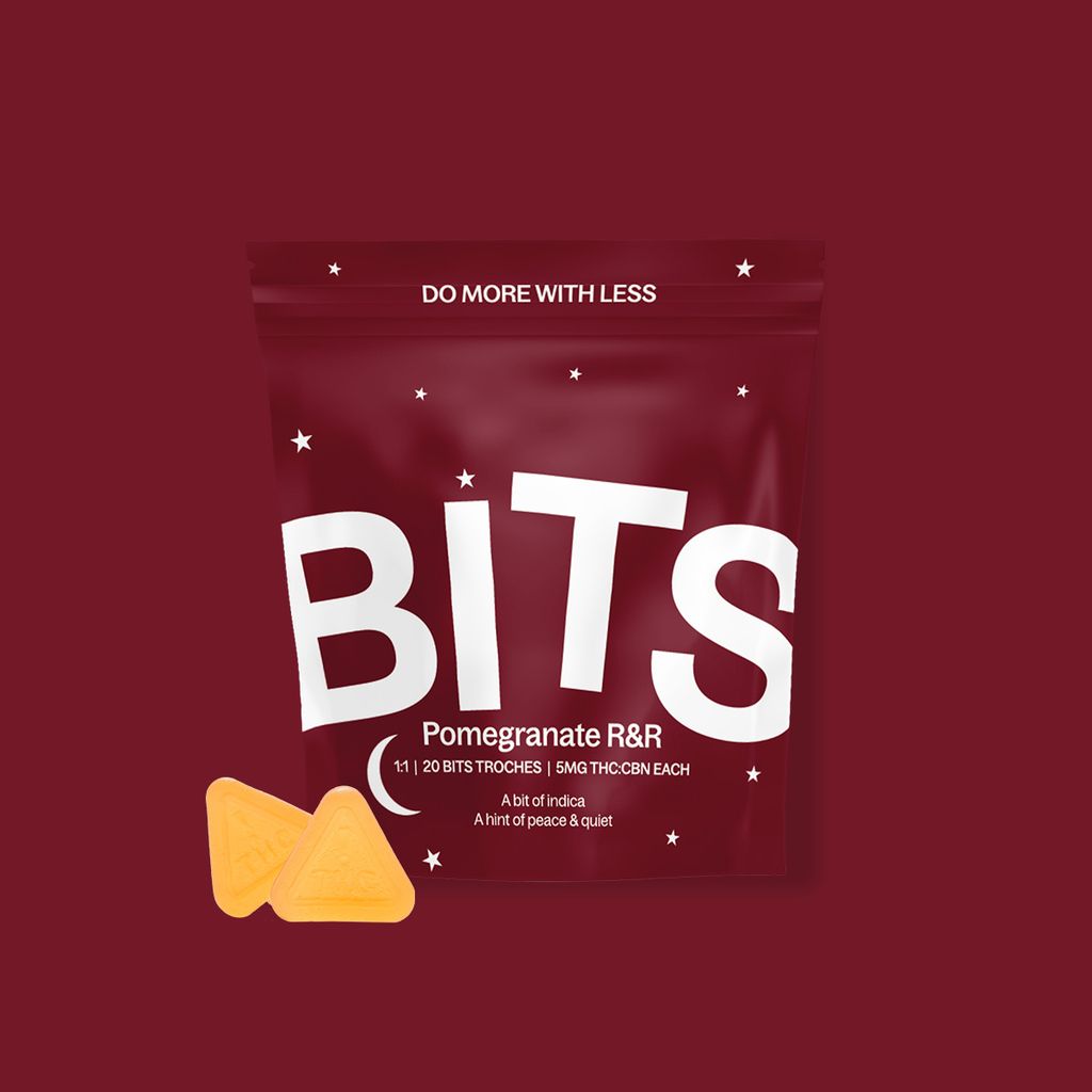 Photograph of product: Pomegranate R&R CBN:TH-oui Troches - ["100mg [20-Pack]"]