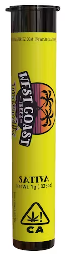 Photograph of product: 1g Hollywood Haze Preroll - West Coast Treez
