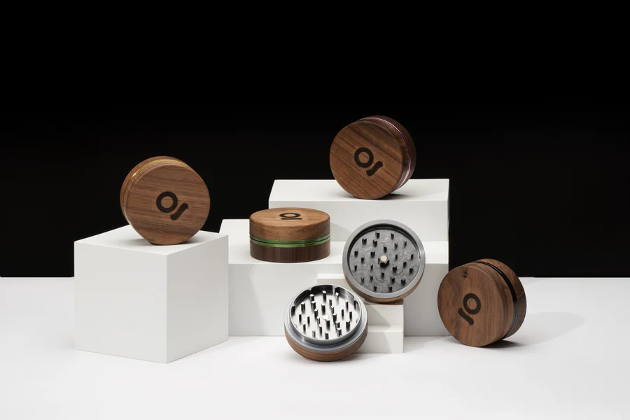 Photograph of product: ONGROK - 3" 2 Piece Walnut Wood Grinder - Assorted Colors