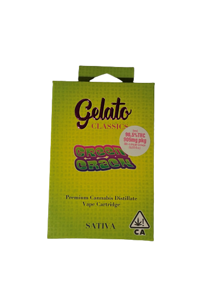 Photograph of product: Gelato | Green Crack Cartridge | 1g