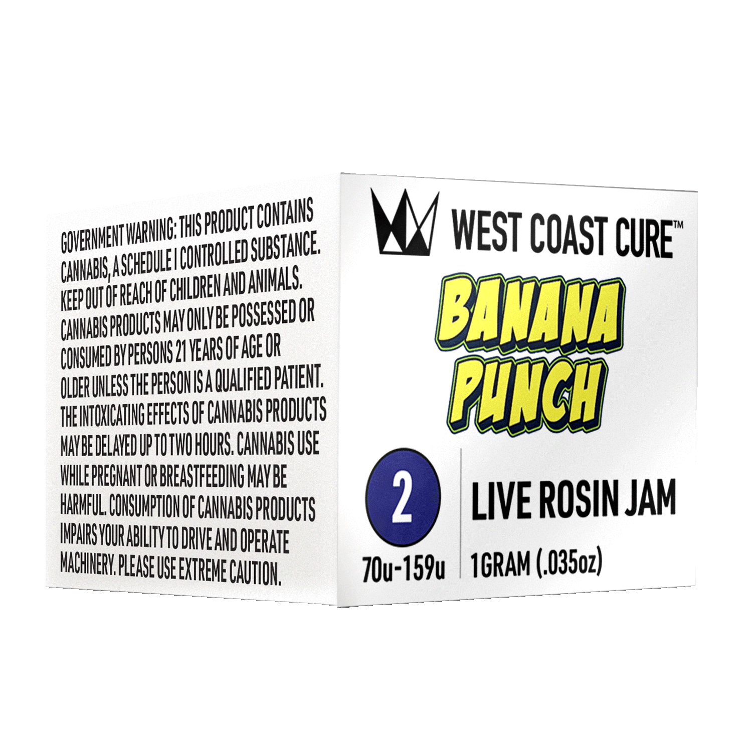 Photograph of product: BANANA PUNCH | TIER 2 | COLD CURE ROSIN BADDER | 1G