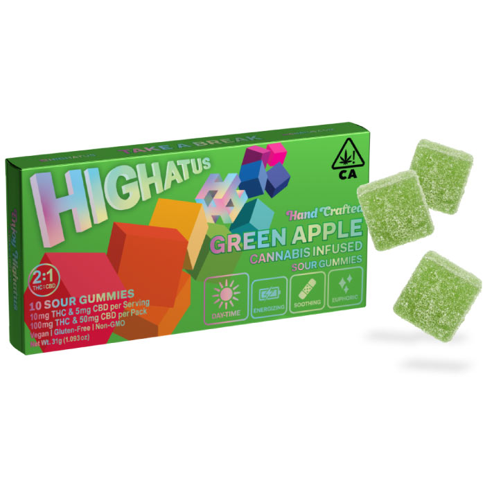 Photograph of product: Sour Green Apple 2:1 Gummies