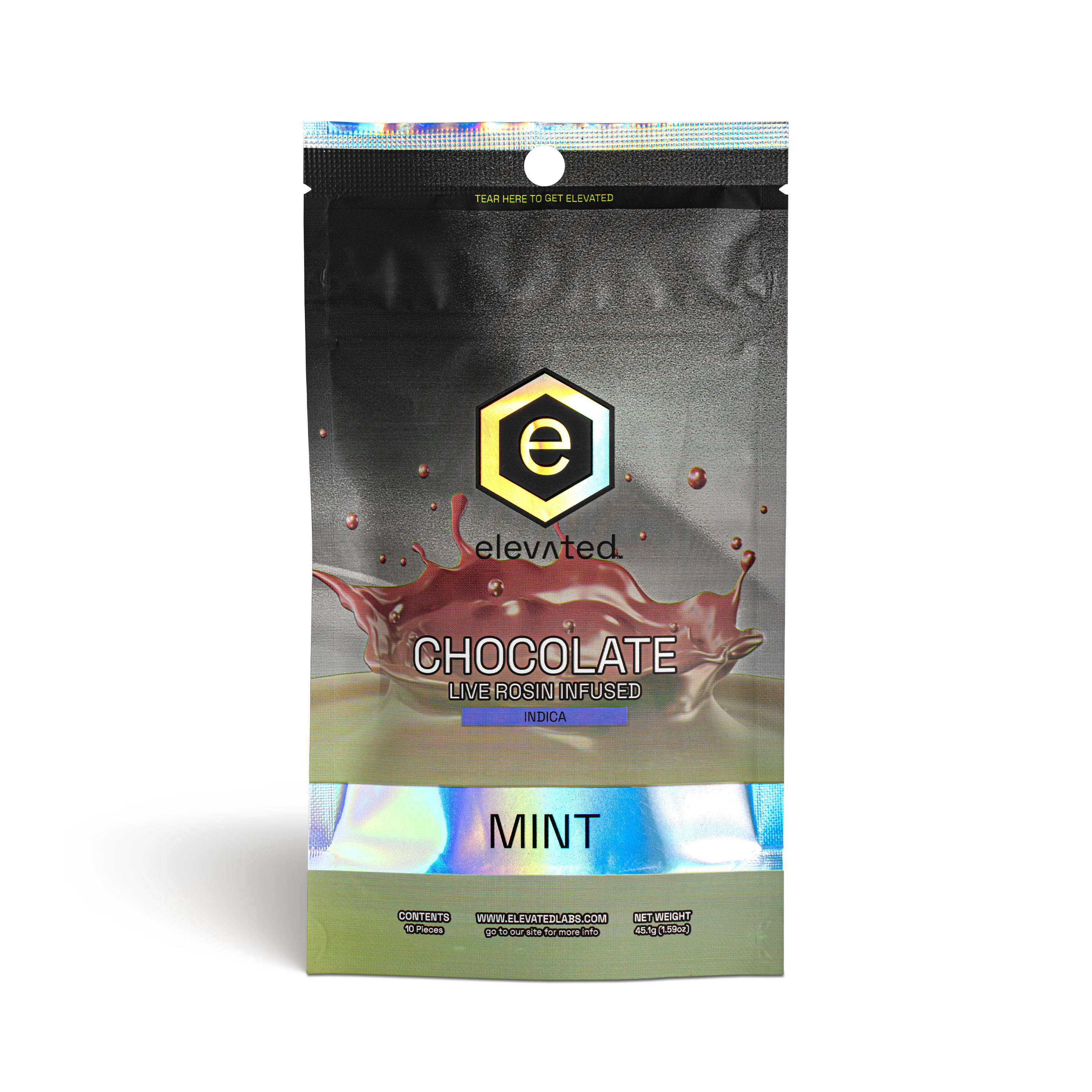 Photograph of product: Mint Dark Chocolate Rosin Bar - 100mg