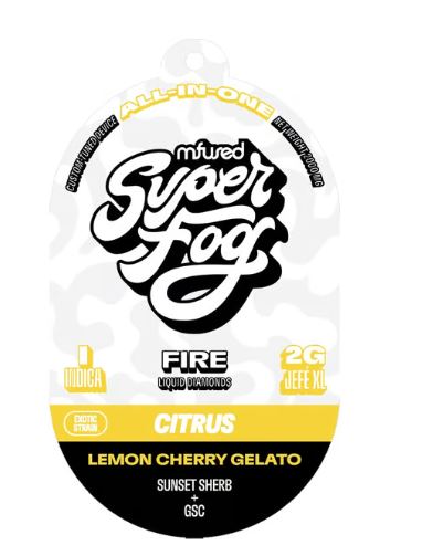 Photograph of product: Lemon Cherry Gelato | Fire Liquid Diamonds Disposable