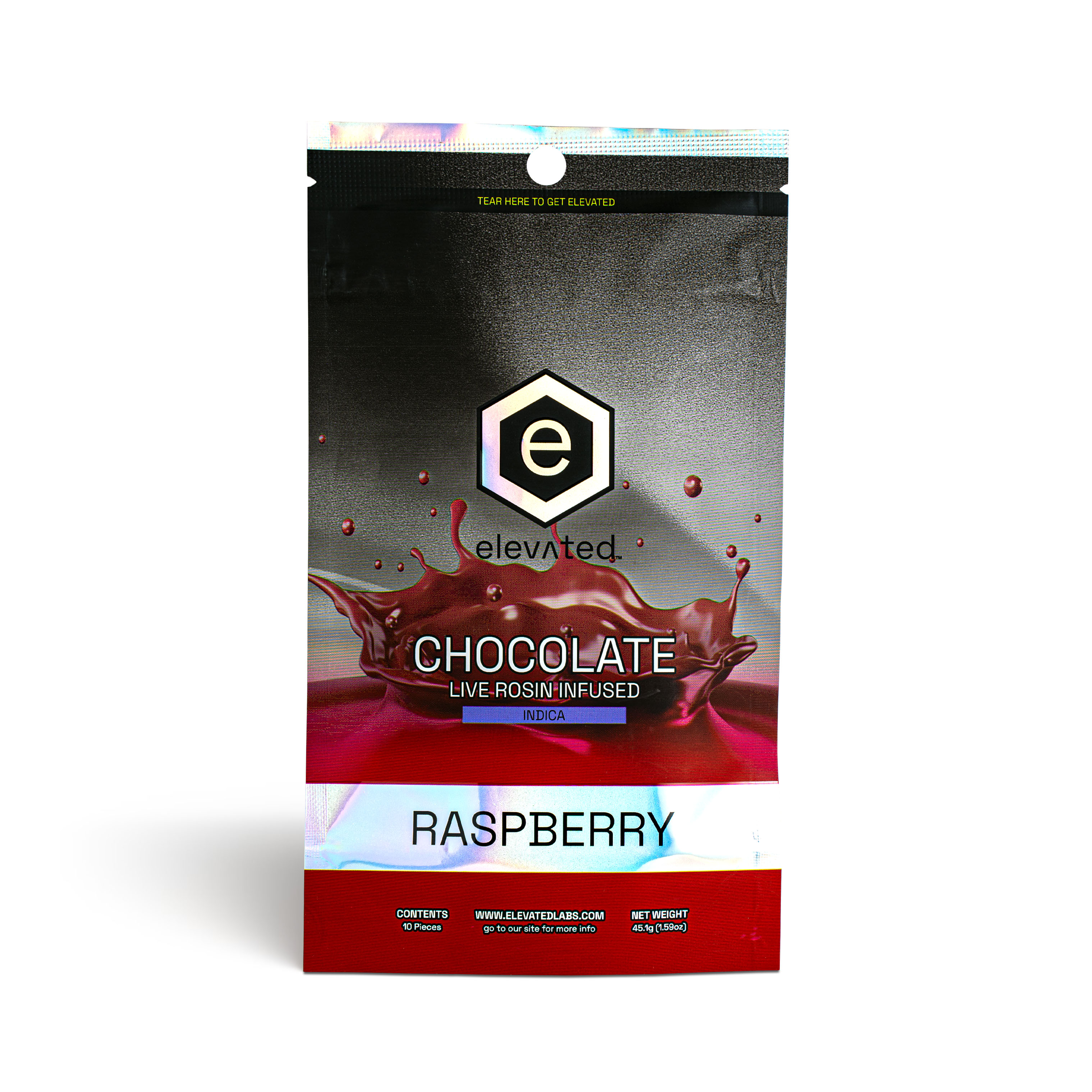 Photograph of product: Raspberry Chocolate Rosin Bar - 100mg