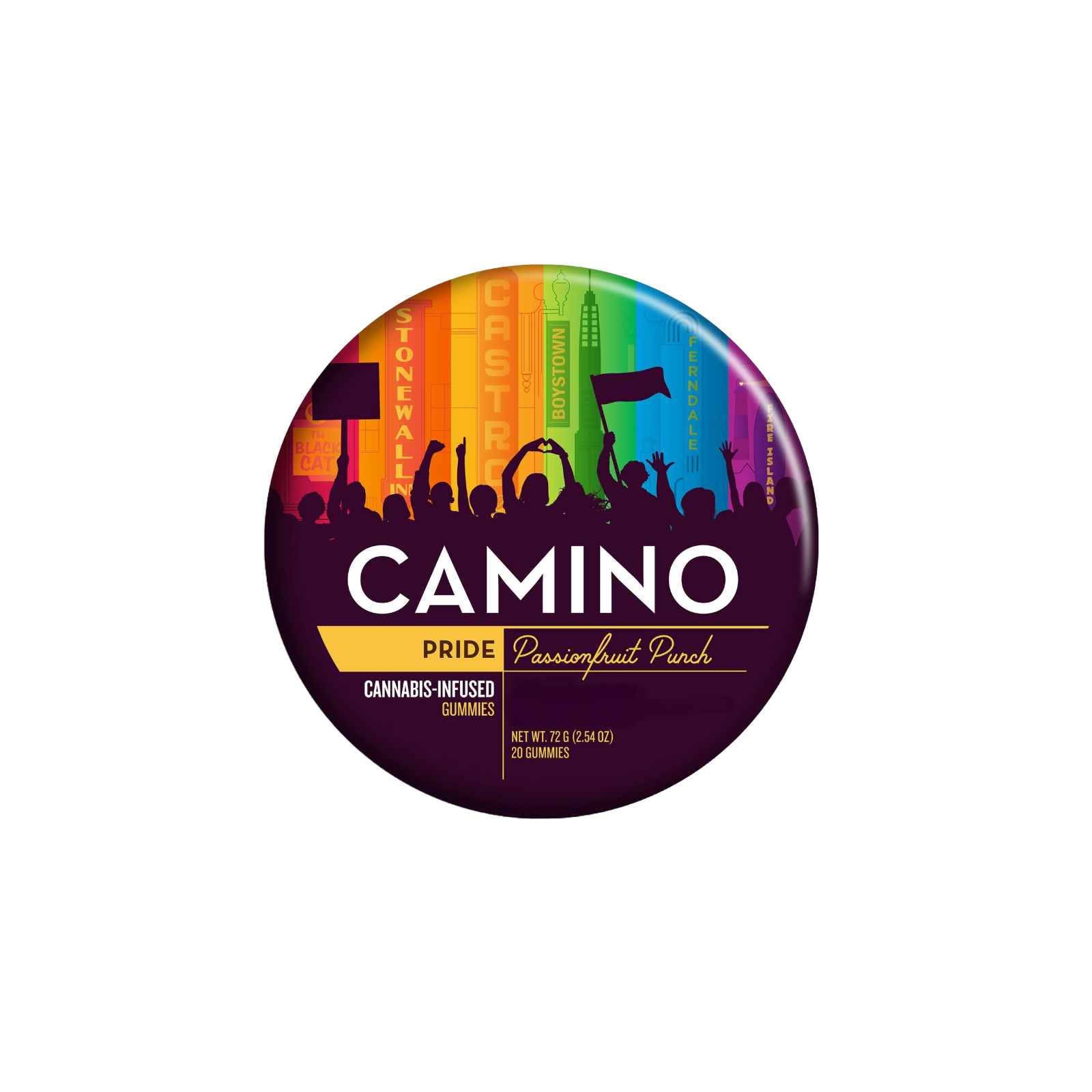 Photograph of product: CAMINO | PASSIONFRUIT PUNCH | GUMMIES | 200MG | REC