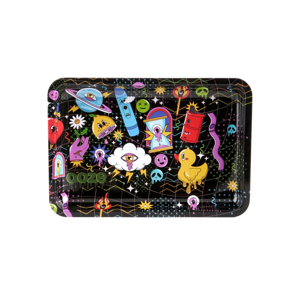 Photograph of product: Ooze Rolling Tray - Metal Time Warp - Small