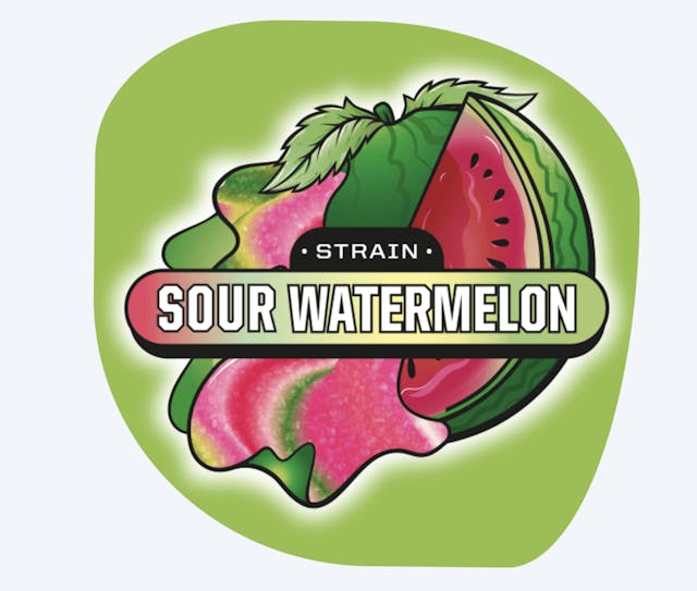 Photograph of product: Terp Chews Sour Watermelon Gummies 20ct 100mg - Sales Floor