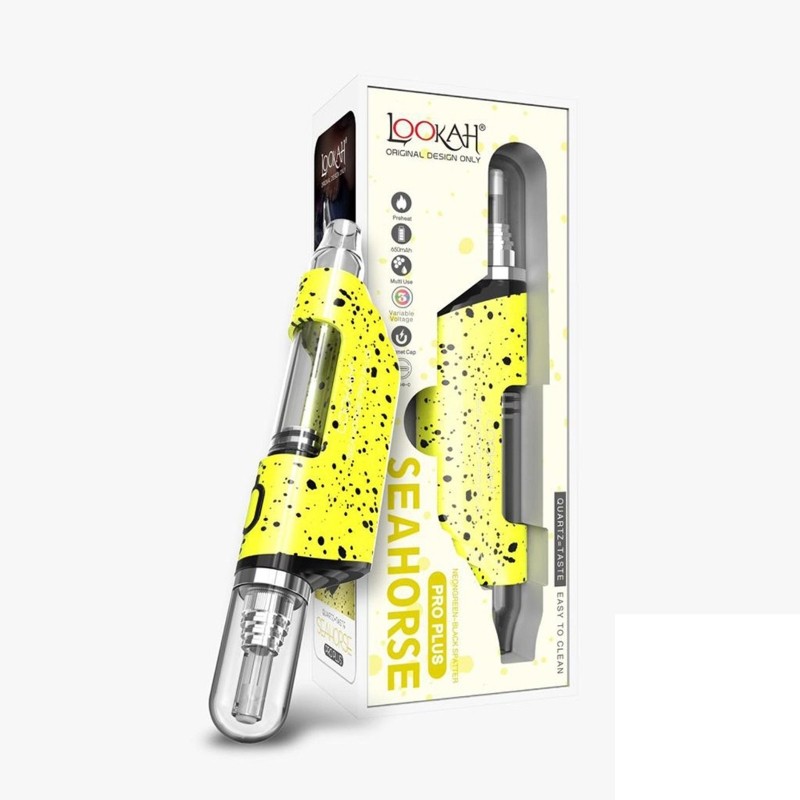 Photograph of product: Lookah Seahorse Pro Plus Neon Green-Black Spatter