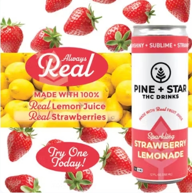 Photograph of product: Strawberry Lemonade 5mg Soda Pine+Star