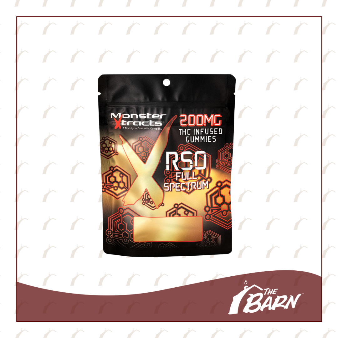 Photograph of product: Monster 200mg Gummy - [RSO] Strawberry and Cream - REC