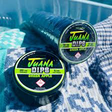 Photograph of product: Green Apple (H) - 10mg Pouches - Juana Dips
