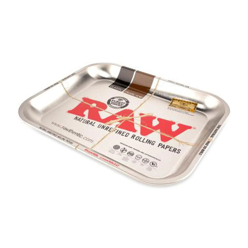 Photograph of product: Metallic Silver Rolling Tray (Large)