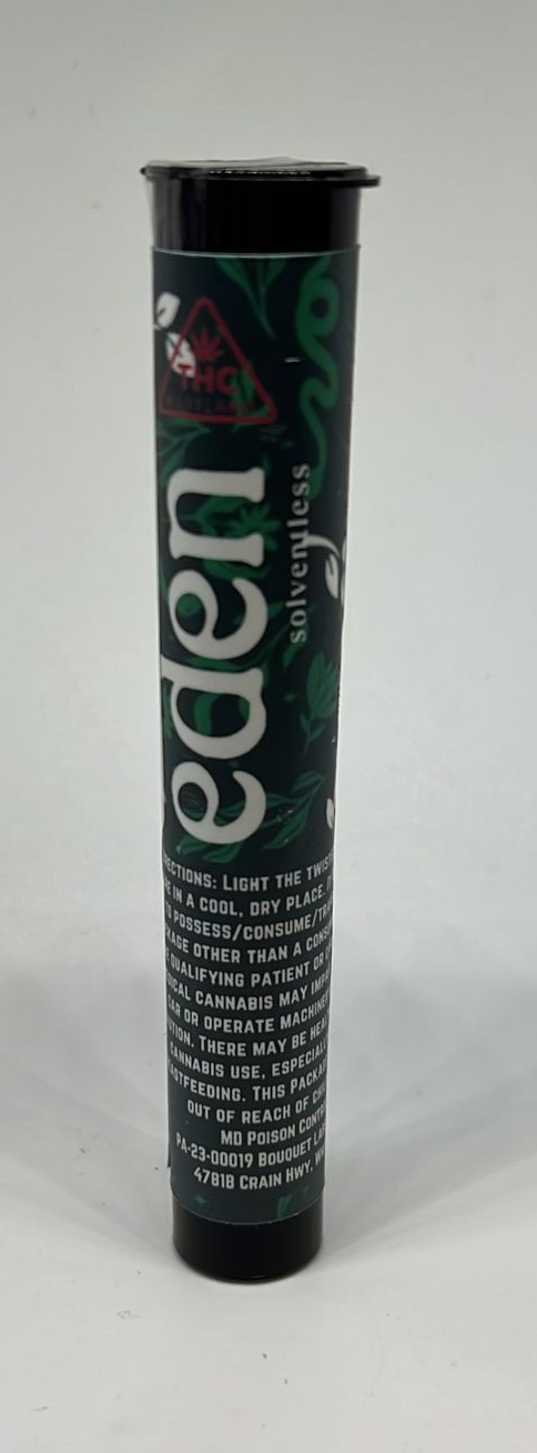 Photograph of Product: Eden HashScotti Bubble Hash Infused Pre-Roll 1g