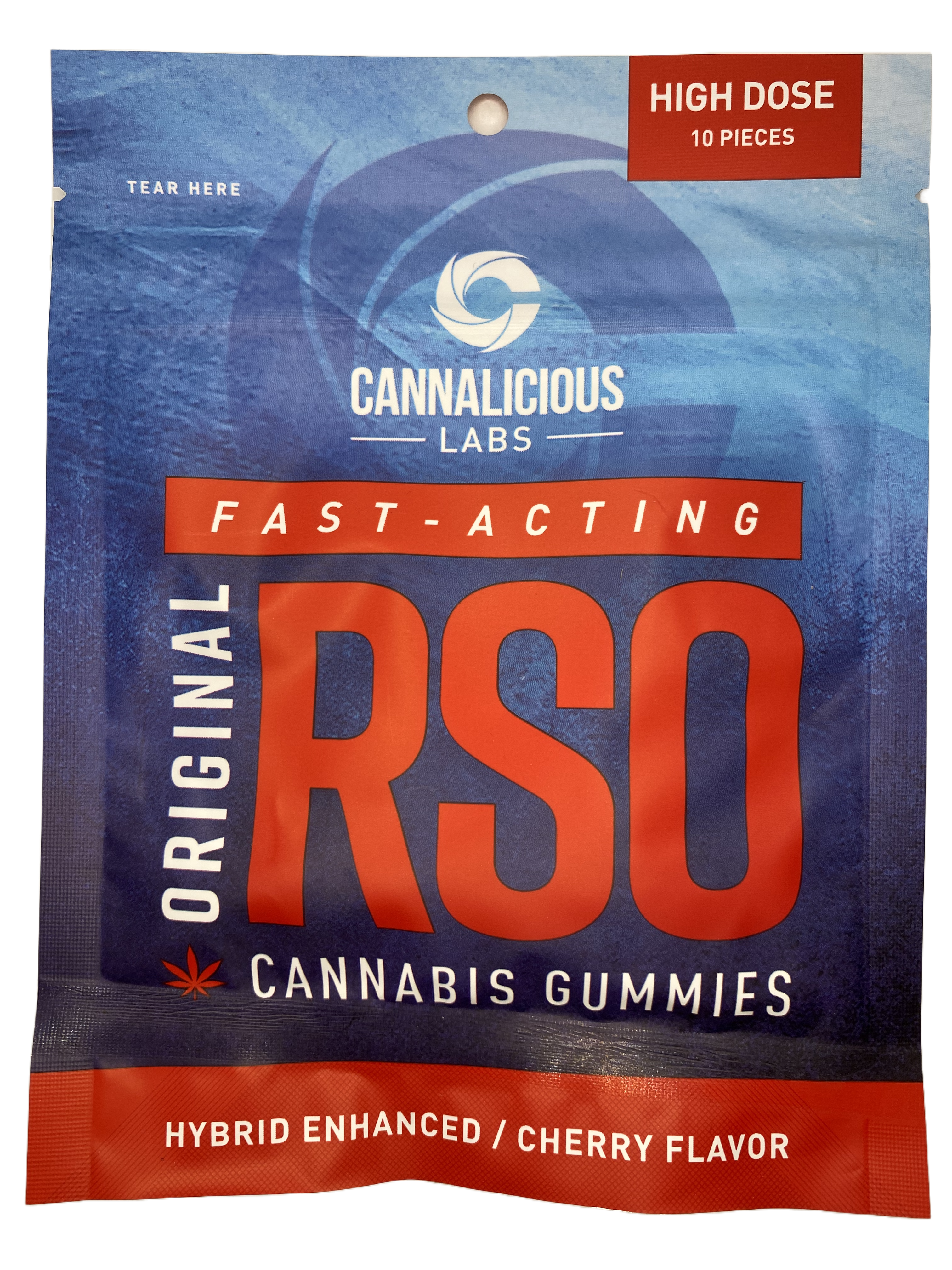 Photograph of product: Cannalicious | Original Cherry | RSO Gummy Edible | 200mg TH-oui