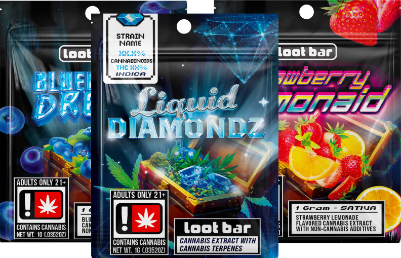 Photograph of product: LOOT BAR - DISPOSABLE - VAPE -  DISTILLATE - 2G - Oui'd - STRAWBERRY LEMONAID