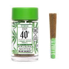 Photograph of product: BLUE BURST [2.5G] MINI 5PK 40'S INFUSED