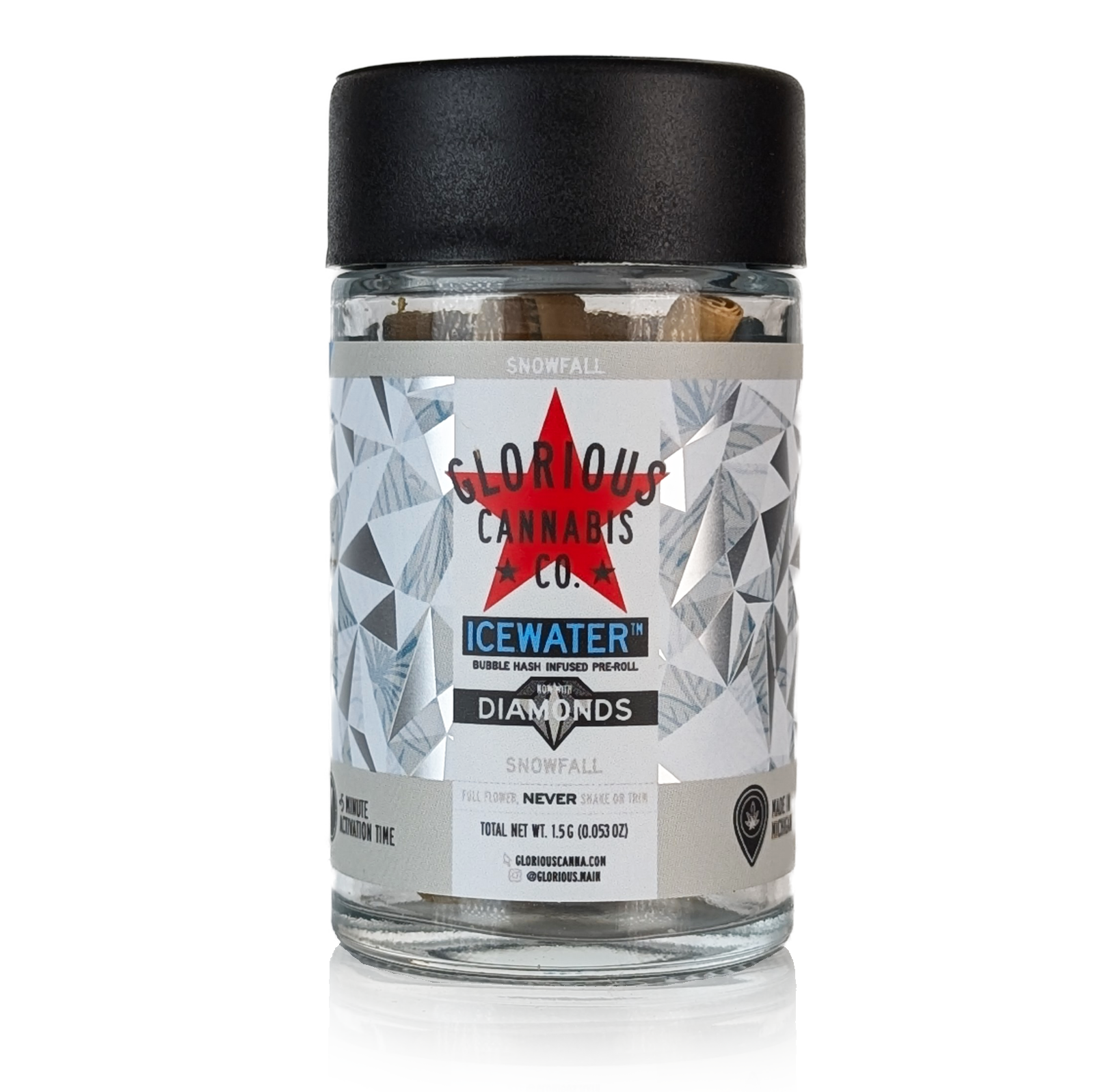 Photograph of product: SNOWFALL - (0.5GX3) ICE WATER au chocolat & DIAMONDS INFUSED 3PK