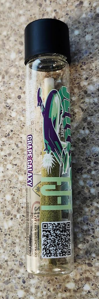 Photograph of product: Grape Galaxy FJ-1 Infused Pre roll | Oui'd Dominant | Jetpacks