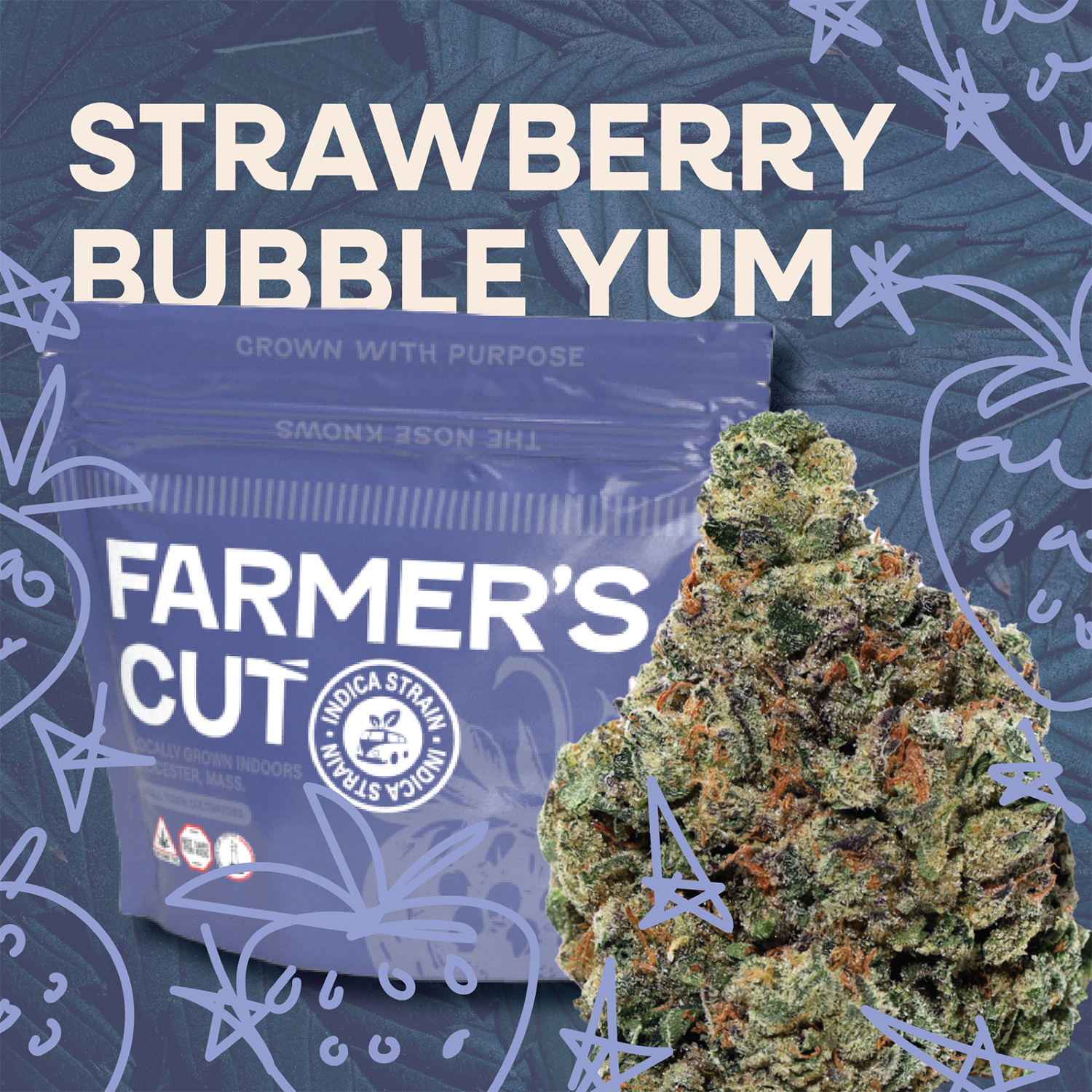 Photograph of product: Strawberry Bubble Yum - 28g