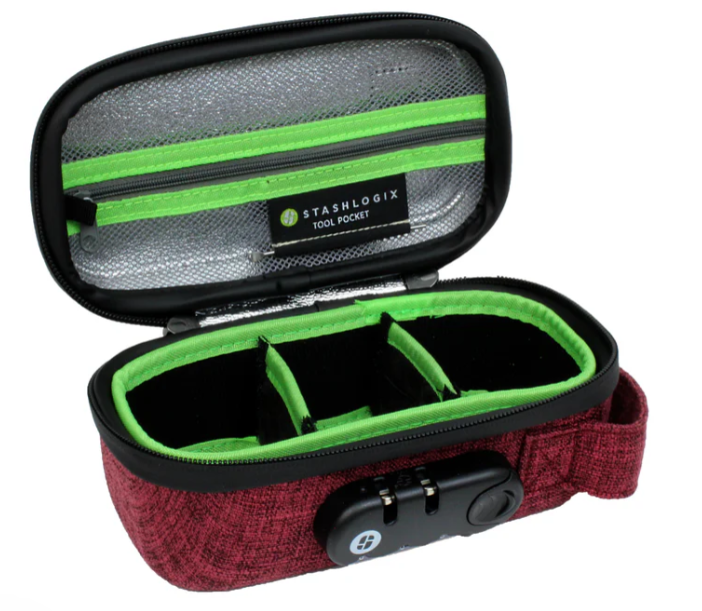 Photograph of product: StashLogix Silverton Maroon Case Small