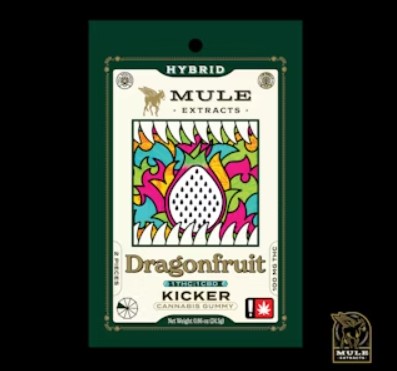 Photograph of product: *Gummy - Mule Kicker - Dragonfruit 1:1 TH-oui/CBD