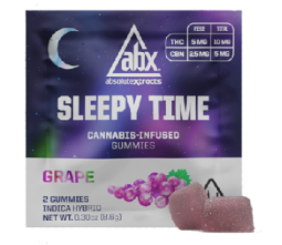 Photograph of product: *Promo* AbsoluteXtracts | Grape Single Sleepy Time Solventless + CBN Gummy | 10mg