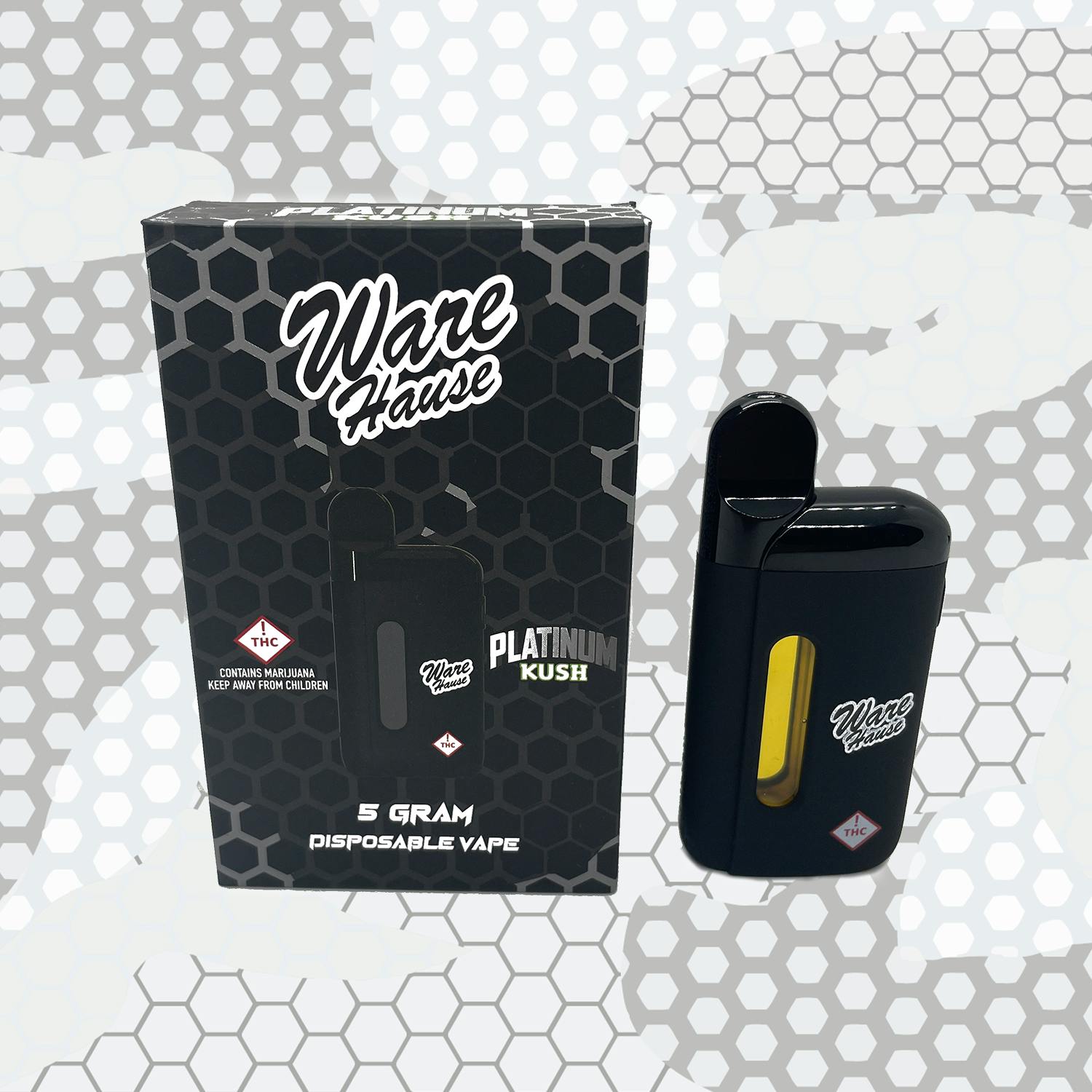 Photograph of product: Ware Hause White Tartz Disposable Cartridge 5g