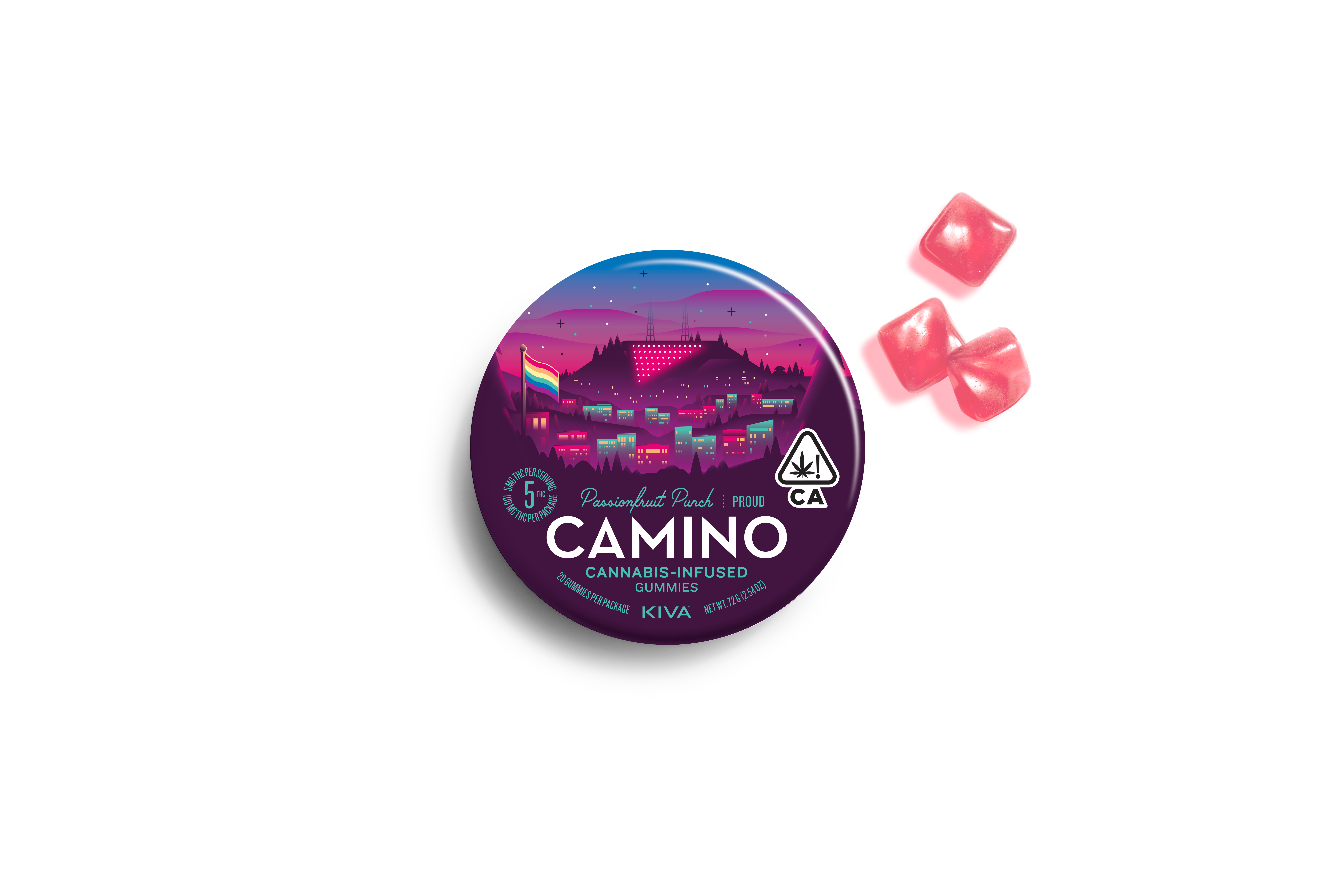 Photograph of Product: Camino - Passionfruit Punch - Gummy - 100mg