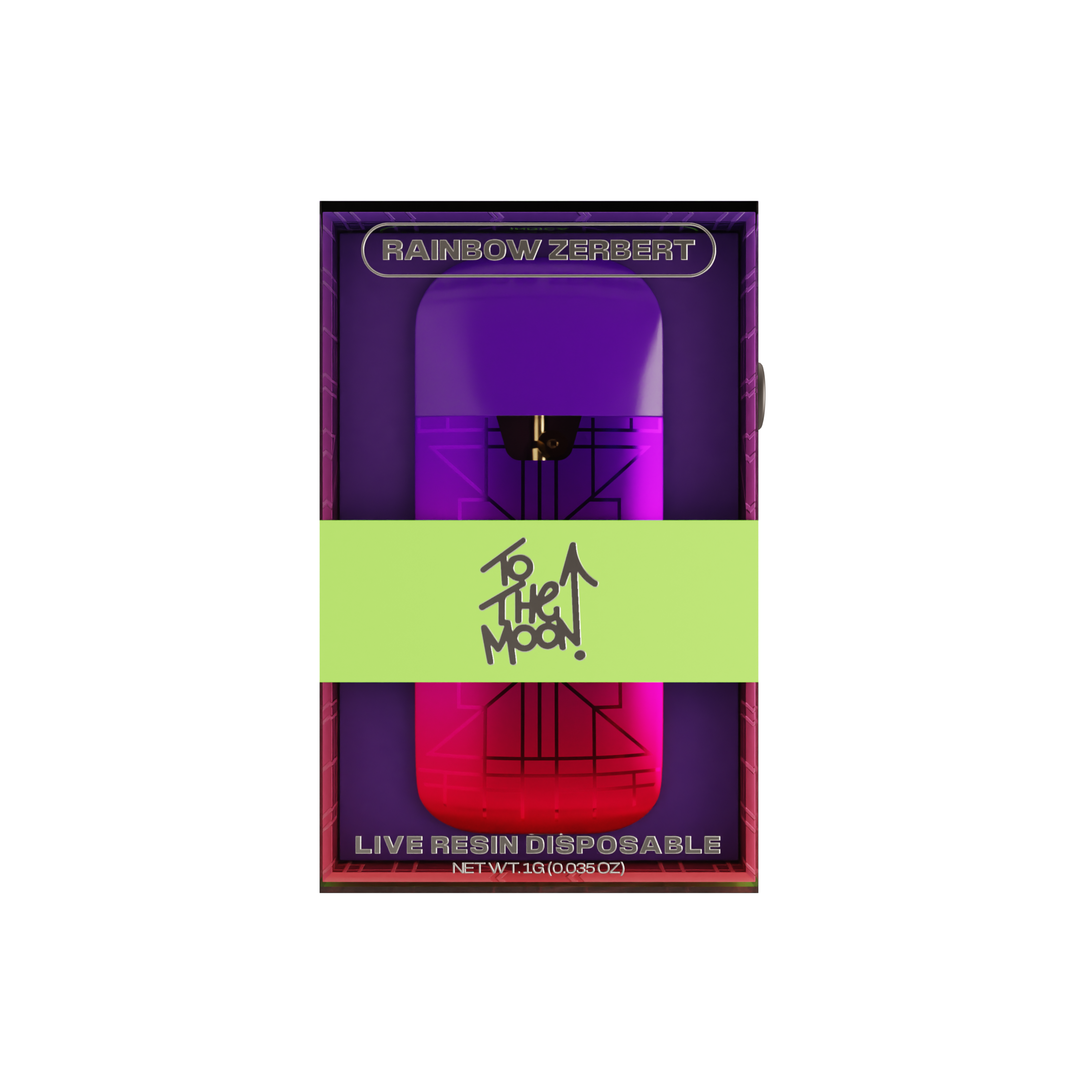 Photograph of product: To The Moon | Rainbow Zerbert (I) Live Resin Disposable 1g