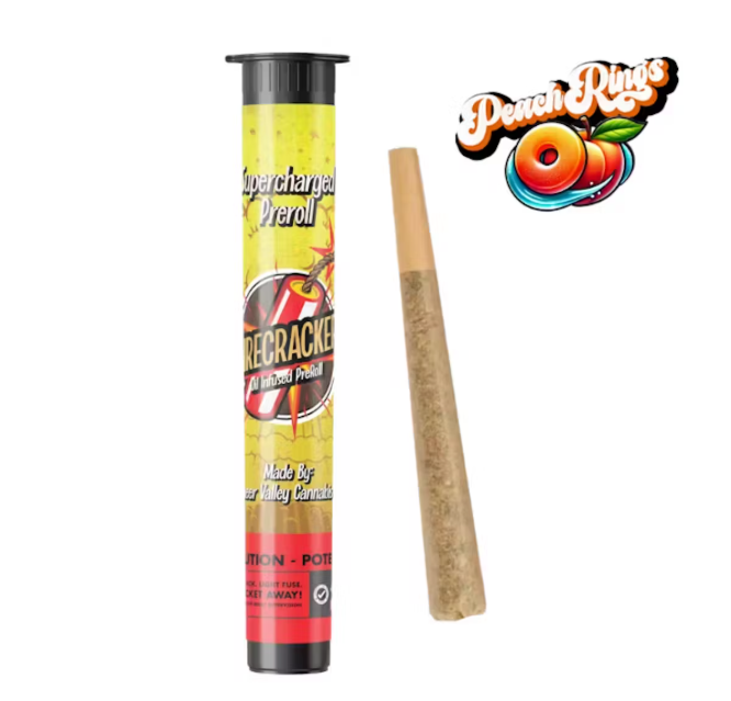 Photograph of product: Peach Rings - Infused Preroll  1g