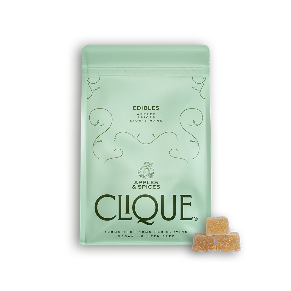 Photograph of product: Clique - Apples & Spices Gummies - 100mg/10pk