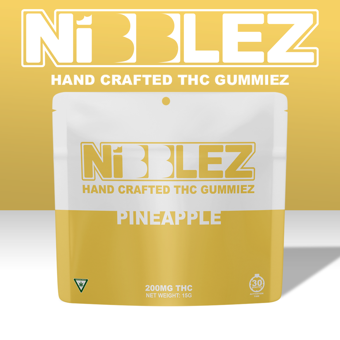 Photograph of product: Nibblez - Pineapple Gummies 200mg