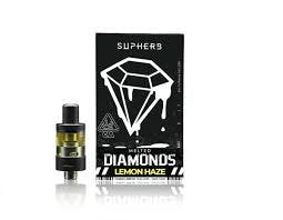 Photograph of product: SUPER LEMON HAZE VVS MELTED DIAMONDS 1g Cart - 