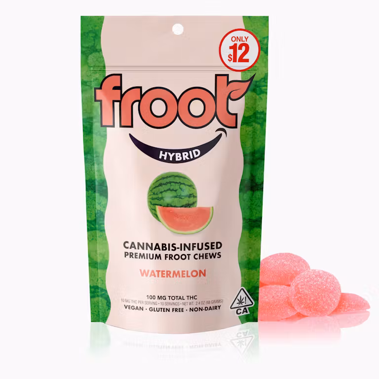 Photograph of product: Watermelon [H] | 100MG 10PK TH-oui Gummies | Froot