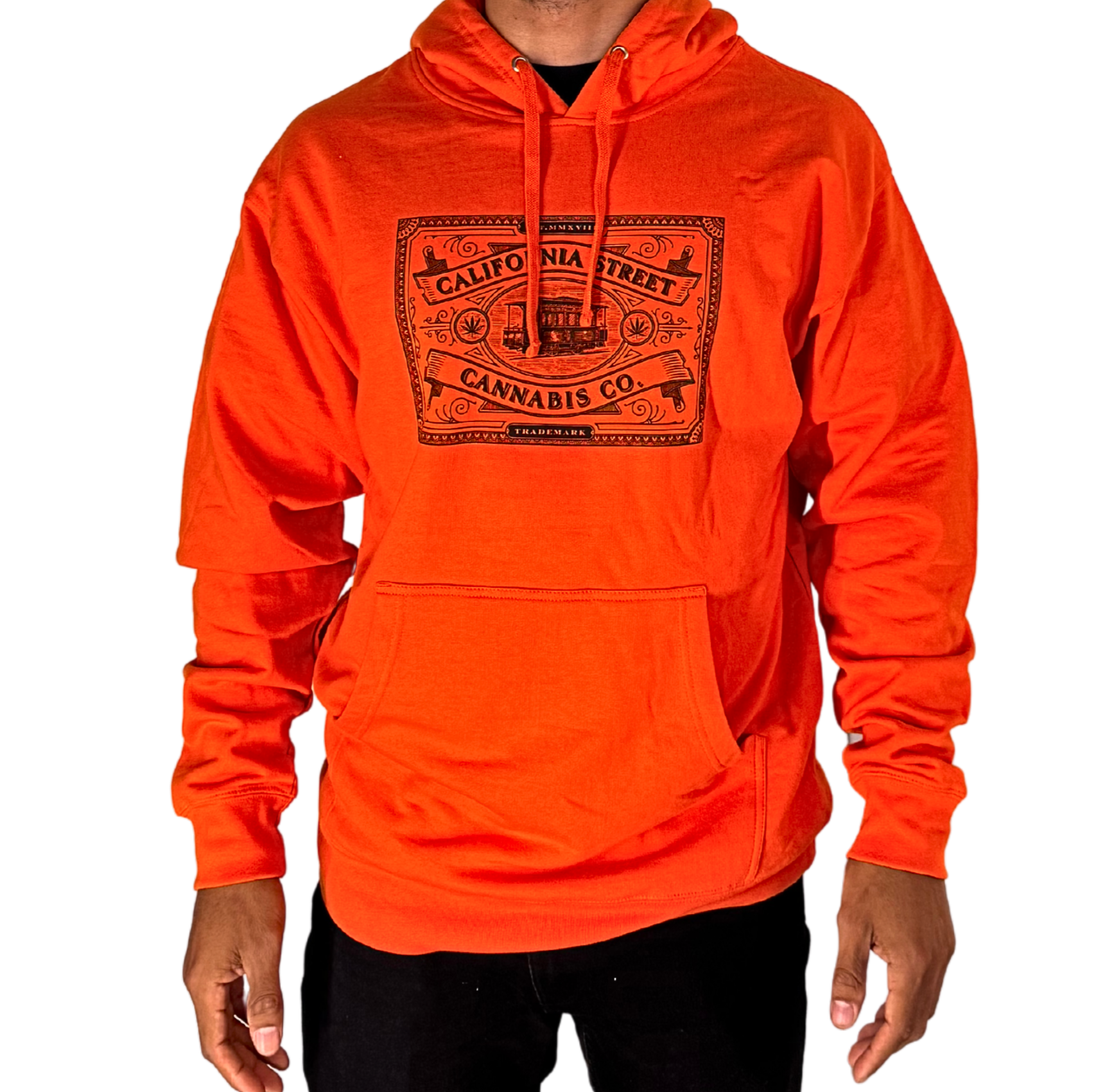 Photograph of product: CSCC Hoodie - (Large) Orange w/ Black Logo