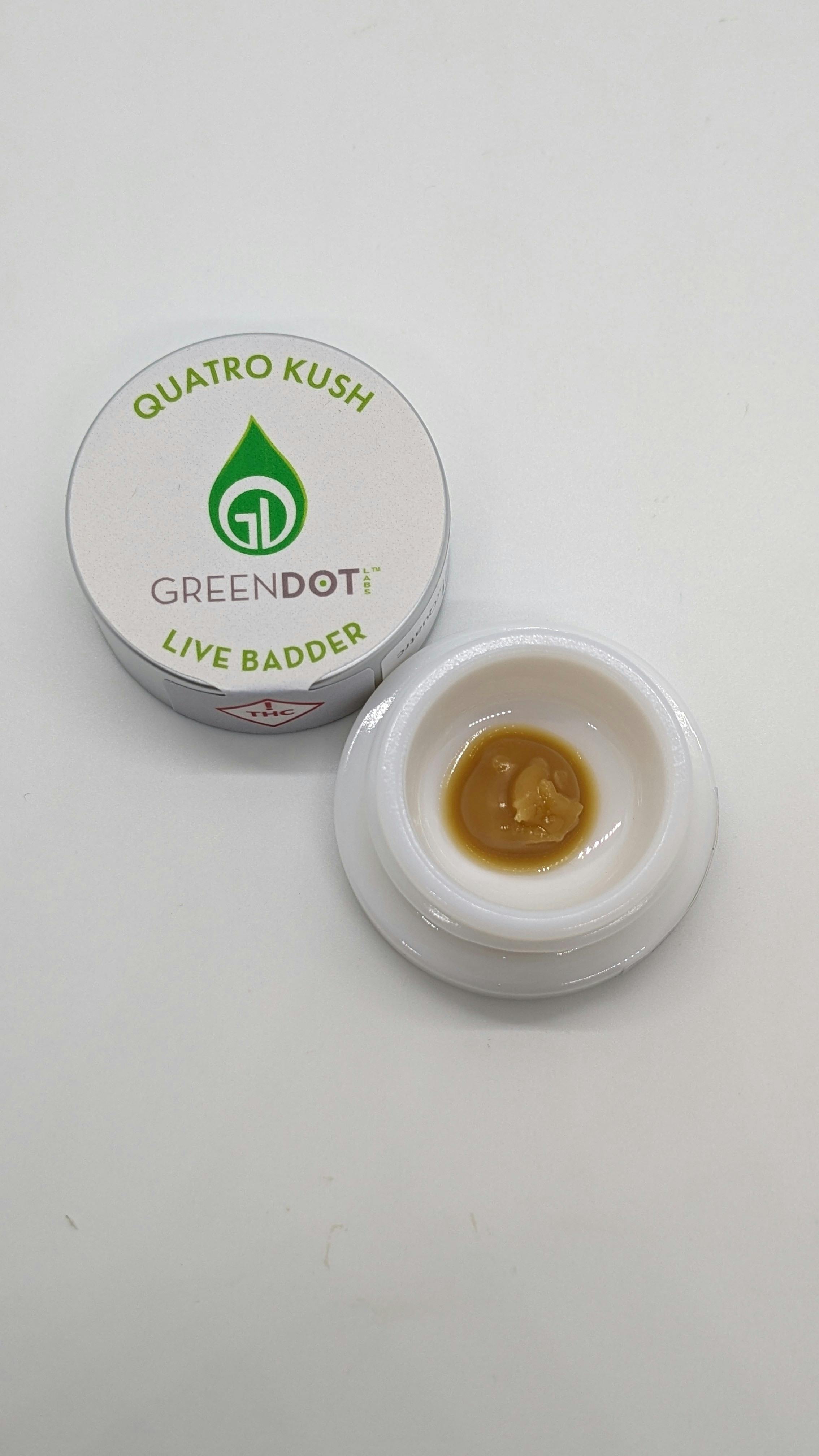 Photograph of product: GDL Silver Label 1G | Quatro Kush