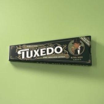 Photograph of product: Tuxedo | Organic King Size | Pre-Rolled Cones | 3pk