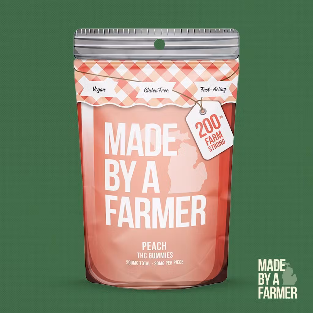 Photograph of product: Peach | 200MG Gummies 4 FOR $10