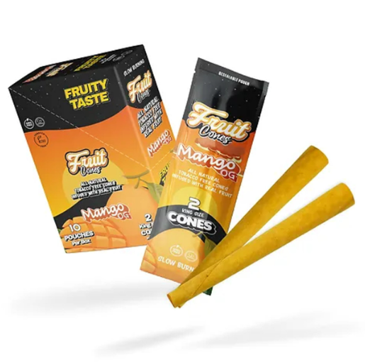 Photograph of product: Mango OG King Size Cones | 2 Pack | Fruit Cones