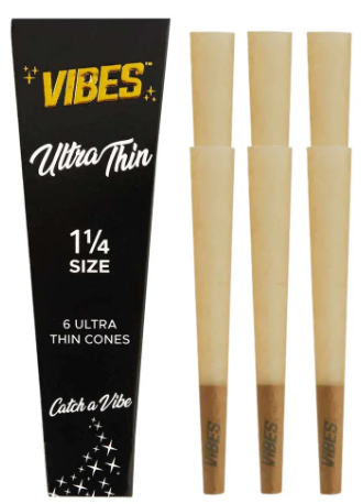 Photograph of product: Vibes Ultra Thin Cones - 1 1/4 (6PK)