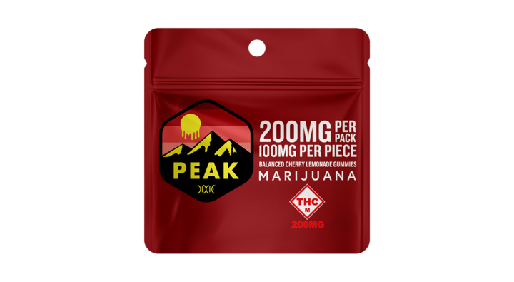 Photograph of product: Dixie Peak - Cherry Lemonade - Balanced - 200mg 2pk
