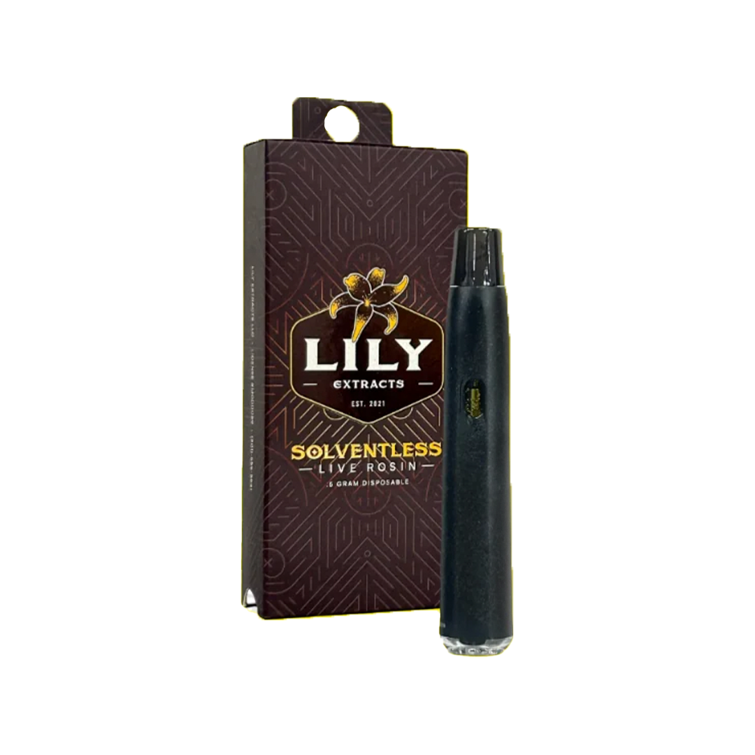 Photograph of product: Lily Extracts | Powdered Donuts | .5g Live Rosin Disposable