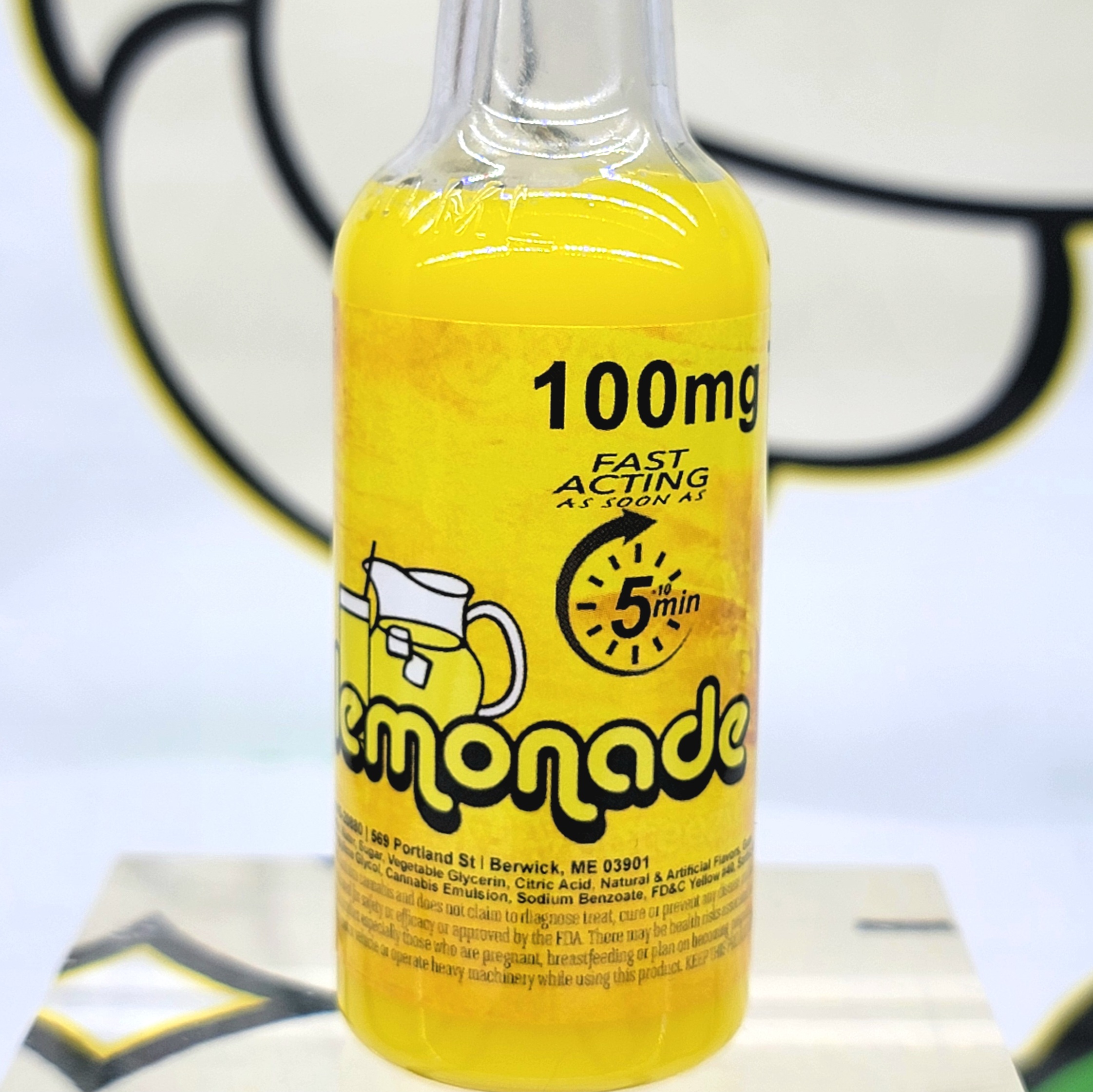 Photograph of product: 100mg Lemonade Drink Shot Fast Acting